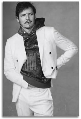 TeDe Berühmter Schauspieler Pedro Pascal Retro Poster Kunst Wohnzimmer Schlafzimmer Poster Malerei Dekorative Malerei Druck Leinwand Wand 20 x 30 cm Unrahmen-Stil