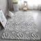 GGBOND Tapis lumineux phosphorescent zèbre en peluche courte, doux et confortable, 80 x 120 cm