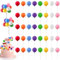40 Pcs Mini Balls Cake Topper, Colorful Balloon Rainbow Cake Balls Decorations Picks Balloon Cake Topper Round Balloon Cupcake Topper, for Wedding Anniversary Birthday Baby Shower