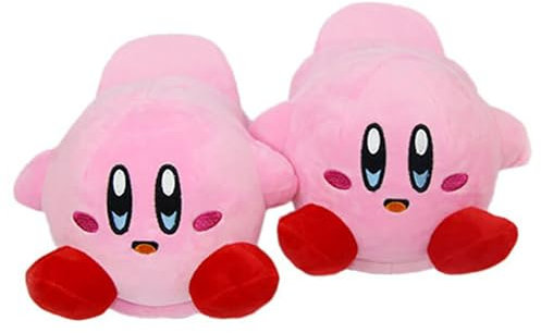 WANHONGYUE Kirby Anime Cosplay Indoor Hausschuhe Furry Slipper Slip On Shoes Slides Schuhe für Frauen und Männer