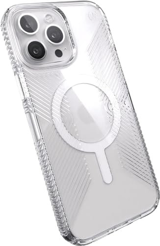 Speck Presidio2 Grip Case for Apple iPhone 13 Pro Polycarbonate, Shock-Absorbent (Clear)