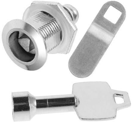 Gadpiparty Triangular Lock for Garbage Can Durable Trash Bin Lock for Secure Outdoor Use Includes Keys