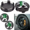 YUPDFGB 4 Stück Auto Radkappen, Radnabenkappen, Nabendeckel für Peugeot 60mm Radnabendeckel Felgendeckel Felgenkappen Nabenkappen Wheel Caps Radnabenabdeckung Dekorative Aufkleber (Schwarz)
