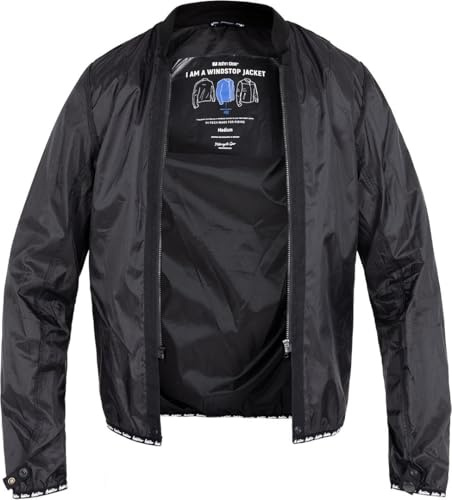John Doe Aero Mesh Windblock Jacke für Motorrad – Perforiert – Schwarz