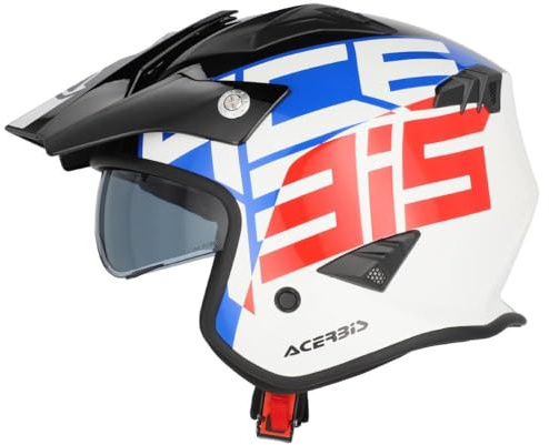 Acerbis Casco Jet Aria Graphic Blanco X-small