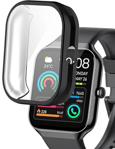 smaate Uhrenhüllen kompatibel mit Motast Jugeman P99 5 cm Smart Watch, TPU-Hülle mit Displayschutzfolie, schützt Gehäuse und Bildschirm