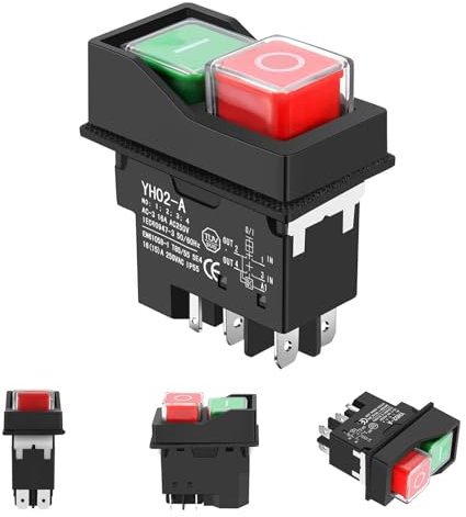 Idota Interruptor KJD17 5 PIN 250V 16A Interruptor Mezclador Concreto