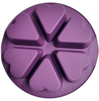 Tupperware Easyplus Moule en silicone - Violet - Cœurs violets