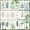 18PCS Plant Stencils,Animal Template,Reusable Leaf Stencils Painting Crafts Templates Floral Leaves Drawing Stencil for Wood DIY Craft Template for Painting on Furniture, Canvas, Wall, Home Decor