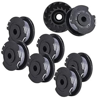 Vuzmode Bobine de Fil de Coupe-Bordures, Lot de 8, for Bosch, Art 23SL Art 26SL, F016800385 F016800569, Fil de Coupe-Bordures de Jardin 16 Pieds x 0,062 Pouce Remplacement de la Bobine de Coupe