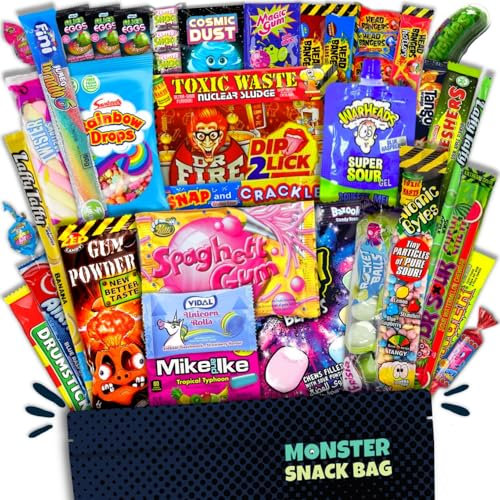 40 Trend-Süßigkeiten aus aller Welt in einer Box auch als Geschenk z.B. für Weihnachten - XXL Mix mit amerikanischen Süssigkeiten und Sweets