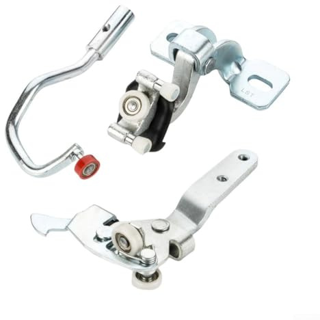 Sliding Door Roller Shutter Guide Rail Top Kit 3 Pieces Metal Silver 17x13x9cm OEM 1334737080 1352331080 1336735080