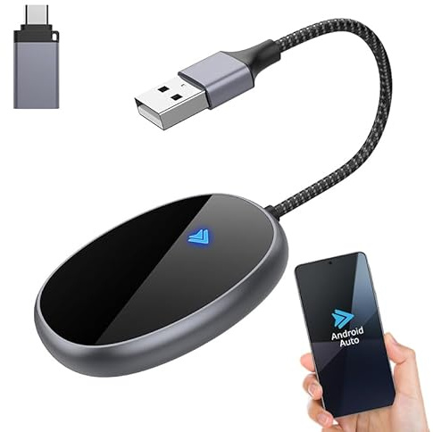 Ockwred Adaptateur sans Fil Android pour Voiture - Adaptateur sans Fil pour système de câble OEM - Compatible avec Les Voitures 2015-2024 et Android 11+
