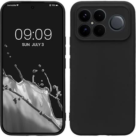 kwmobile Handyhülle für Xiaomi Poco F8 Ultra Hülle - weiches Handy Silikon Case - Schutzhülle Cover - Schwarz matt