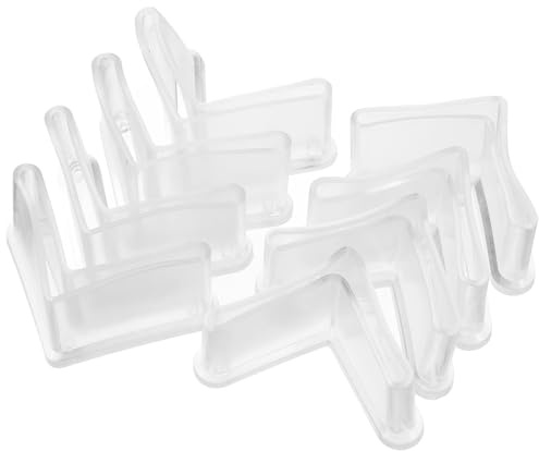 HONITANO Patin Caoutchouc Antidérapant pour Meubles, Embouts de Pied en Cornière, Caoutchouc, Lot de 8, Protection de Table et Lit