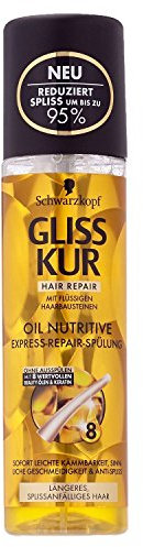 Gliss Kur Oil Nutritive Express-Repair-Spülung, 3er Pack (3 x 200 ml)