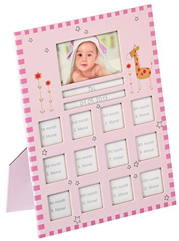 walther design Bilderrahmen rosa Babyrahmen Baby Animal BR148R