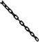 TOOLSTAR Kunststoffkette, 6 mm x 5 m, Absperrung, Kunststoffkette, Parkplatzsperre, Straßen-Warnblock-Barriere, verschiedene Farben, für Haus, Garten, Lager, Verkehr – Schwarz