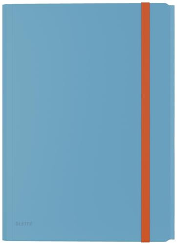Leitz A4 Eckspannermappe mit Innentasche, Für 150 Blatt, Sanftes Blau, Cosy-Serie, 46190061