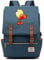 WANHONGYUE Plants vs. Zombies Game Anime College Student Schoolbag 15.6-inch Laptop Backpack Vintage Rucksack with USB Charging Port Steel Blue / 4