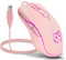 Greshare Gaming Mouse,7 Colors Backlit Optical Game Mice Ergonomic USB Wired with 2400 DPI and 6 Buttons 4 Shooting for Computer/Win/Mac/Linux/Andriod/iOS. (Pink)