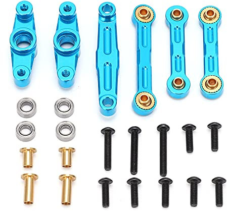 Les-Theresa Aluminiumlegierung Kugellager Kurbel Lenkung Set für Tamiya TT02 1/10 RC Auto Upgrade Teile