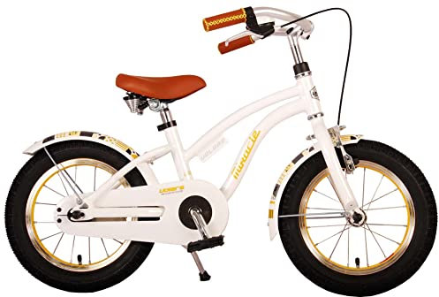 Volare Unisex-Youth 21488 Kinderfahrrad, Weiß, Kleinkind
