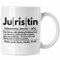 Trendation - Juristin Tasse Geschenk Anwalt Jura Studentin Examen Geschenkidee Frauen (Weiß)