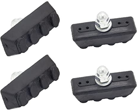 Cheerock 2 Pairs Rubber V-Brake Pads for Mountain and Road Bikes
