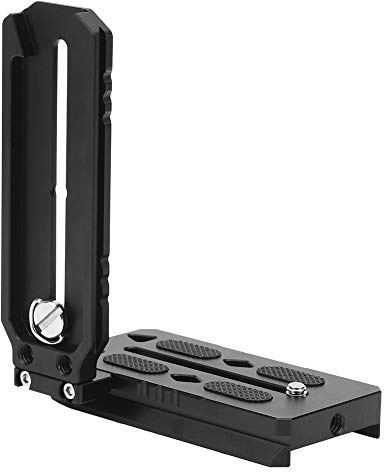 Sorandy Stabilisator Vertical Board, Legierung DSLR-Kamera L-Halterung Schnellwechselplatte Vertical Horizontal Switching Stativ Gimbal Schnellwechselplatte für S