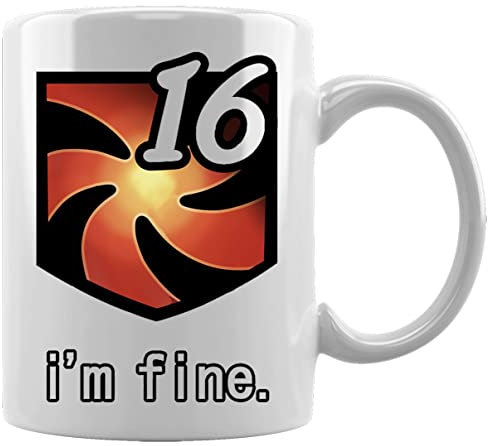 I'm Fine 16 Keramikbecher Weißes Kaffee Tee Wasser Tasse Büro Home Ceramic White Mug Cup