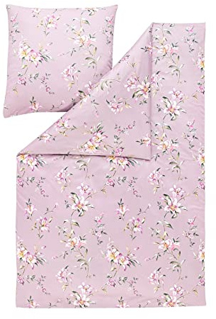 ESTELLA Mako Interlock Jersey Bettwäsche Lilian altrosa 1 Bettbezug 135 x 200 cm + 1 Kissenbezug 80 x 80 cm