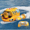 OBEST Spray Bateau Moteur Télécommande Imperméable, 2.4GHz Double Hélice RC Jouet d'eau avec Lumière, 360° Rotation Haute Vitesse Bateau Electrique Rapide pour Enfants Piscine