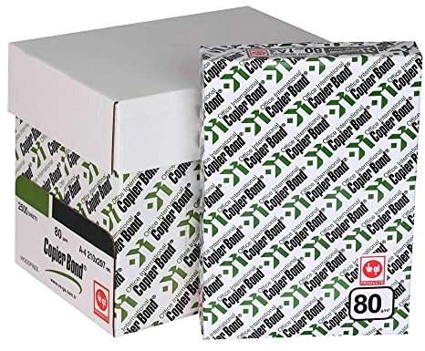 2500 Blatt Kopierpapier Druckerpapier A4 Papier Fax Copy Paper 80g/m² Weiß