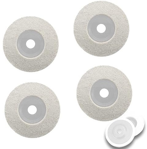PLATEYTR Metal Polish - Polishing Wheels,4PCS Premium Metal Polishing Kit, Complete Polishing Disc Pad Kit for Green Angle Grinder