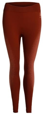 Odlo Damen Performance Warm Eco Big Logo Bottom Long Laufbekleidung Tight Spiced Apple - Berry Xs