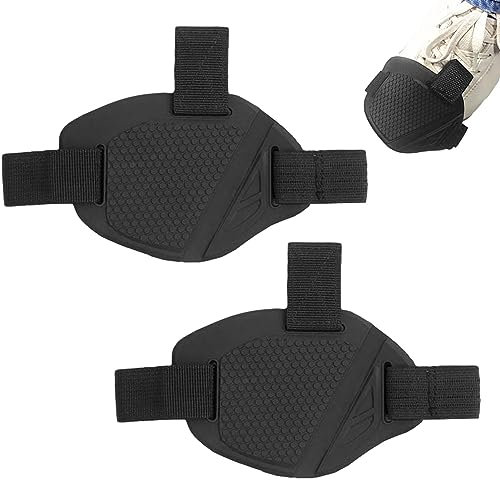 Alicer 2pcs Motorrad Schuhschutz, Motorrad Schuhabdeckung, Motorrad Gangschaltung Schutz Pad, Motorrad zubehör, Motorrad Schuhe Schaltschutz für Gummi Schalthebel rutschfest, Anti-Fall