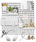 Easyhomie Kit de combinaison de panneaux perforés avec 4 carreaux de 30 x 30 cm + 20 accessoires pour le rangement, l'organisation et la décoration, combinaison gratuite et installation facile