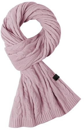 AMDOLE Damen Seidenschal, stilvoll, Winterschal, warm und weich, kleine Eule, violett, One size