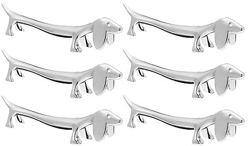 Diyfixlcd 6pcs Puppy Chopstick Decor Ceramic Spoon Ceramic Dishes Chopstick Stand Dog Chopstick Holders