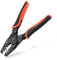 LEONTOOL Herramienta de crimpado de terminales de barril abierto, herramienta de crimpado Weatherpack, crimpadora de terminales para Molex, Delphi, Amp, Tyco, Harley, PC, automotriz, AWG 24-14, 1424B