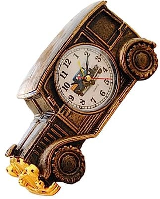 Holibanna Vintage-Auto-wecker für Jungen und Mädchen Tischuhr Nachttisch-Funktion Bronze Heimdekoration