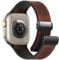 WestEagle Bracelet en cuir compatible avec Apple Watch - 49 mm, 46 mm, 45 mm, 44 mm, 42 mm (S1/2/3) - Bracelet magnétique en cuir véritable vintage pour iWatch Series Ultra SE 10 9 8 7 6 5 4 3 2 1