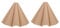 Angoily 2 Stk Lampenschirm Leder dekoration schlafzimmer bedroom decor Blase Kronleuchter Deckenleuchte Wand Retro- Vintage- DIY Lampenschirm heller Farbton Leder Camping
