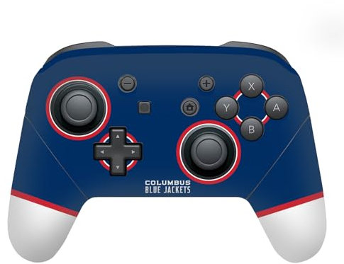 Head Case Designs Offizielle NHL Übergroß Columbus Blue Jackets Vinyl Haut Gaming Aufkleber kompatibel mit Nintendo Switch Pro Controller