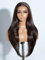 Joedir Synthetische Perücke 66 cm Lang Gerade Freier Scheitel Seidenbasis Lace Front Perücken (BROWN138)