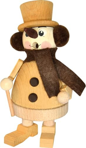 Ratags Räuchermännchen, Schneemann mit Stock