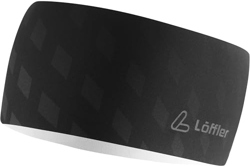 Löffler Unisex Open Cut Elastic RF Stirnband, black, ONE SIZE