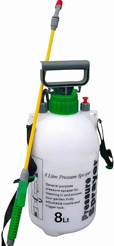 Garden Sprayer Pressure Sprayer Pump Action, Weed Killer Water Pump Sprayer, Ideal with Pesticides, Insecticides, Fungicides 8 Litre Sucasa