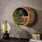 RINGO-Living Wandregal aus Massivholz - Vintage Holzregal rund zum einhängen - Runder Schrank für Deko Wanddeko Regal - Hängeregal Kinder aus Massiv Holz - Schweberegal rund Aesthetic Möbel 40 cm